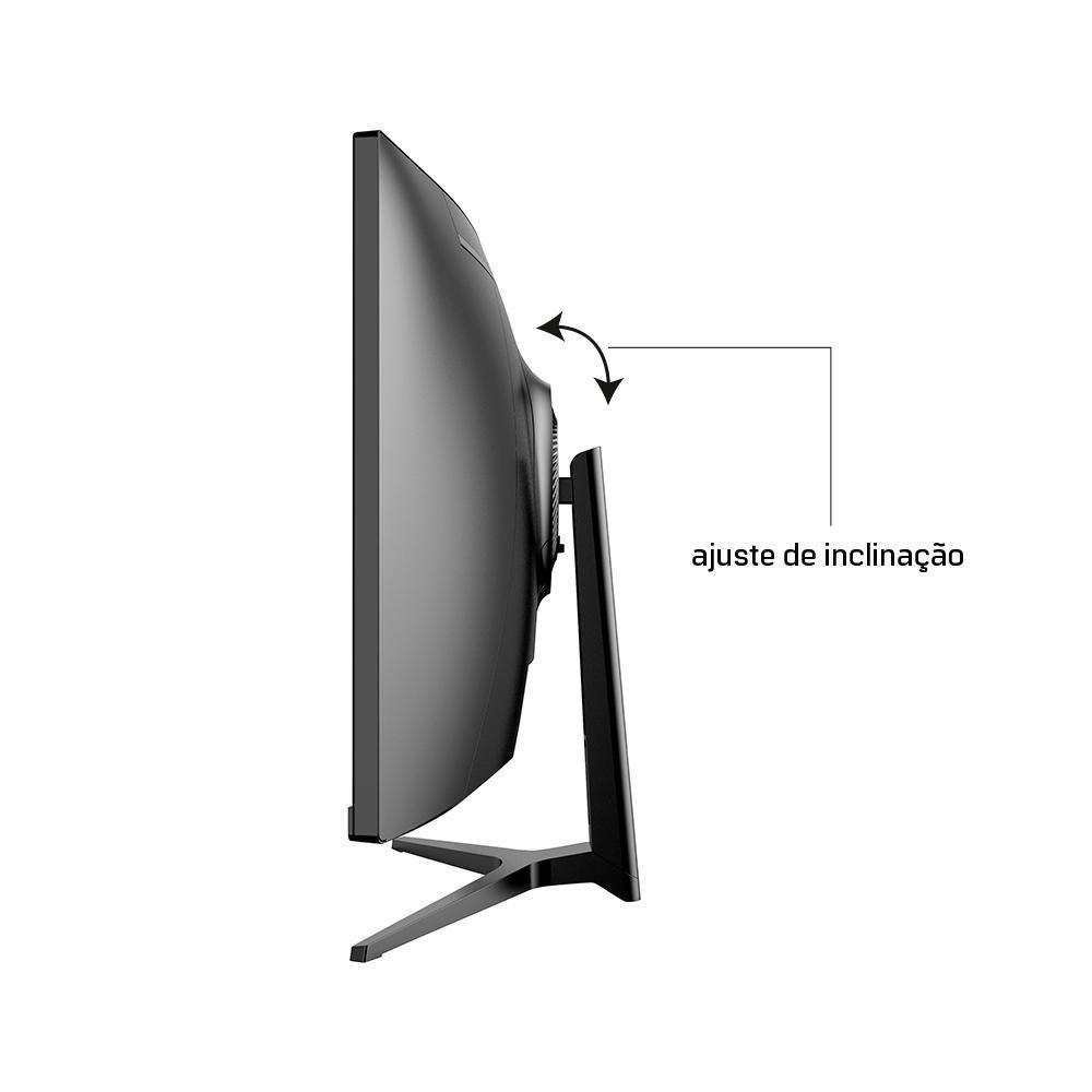 Monitor Gamer Curvo HQ Premium 34” Ultrawide QHD 3440x1440, 165Hz, 1ms, AMD FreeSync, HDMI, DP - HQ34C16 - 8