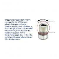 Rechaud Tramontina Solar Aço Inox Com Fogareiro E Tampa 6,1 Litros - 3