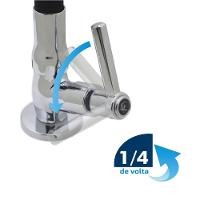 Torneira Cozinha Conic Preto Black C29 Parede 31736 Bognar - 1