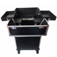 Maleta De Maquiagem Profissional Carrinho Grande Manicure Maquiador Em Aluminio Premium - 2