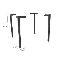 Base Mesa De Jantar Santorini M089 Aço S- Tampo Niquel - Kappesberg - 2