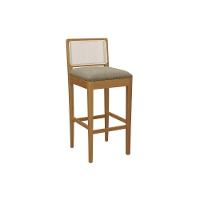 Banqueta Sala De Jantar Sara Madeira Maciça 1bmm005ca 1 Un Carvalho-boucle Bege Fendi-tela Bege - Kappesberg - 1