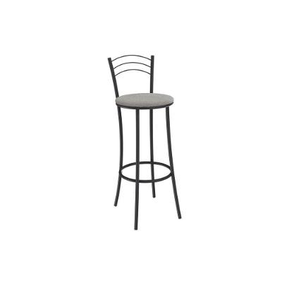 Banqueta Sala De Jantar Petra 1b700prf Aço 1 Un Preto-boucle Cinza - Kappesberg