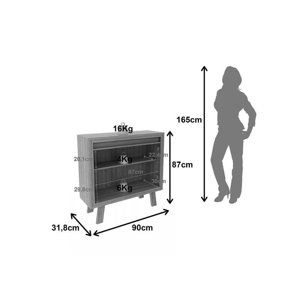 Buffet De Sala Jantar Me4187 C- 2 Portas Amêndoa-branco - Tecno Mobili - 2