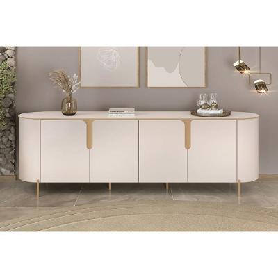 Buffet De Sala Jantar Cleo C- 4 Portas Off White - Dj Móveis