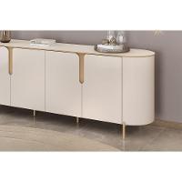 Buffet De Sala Jantar Cleo C- 4 Portas Off White - Dj Móveis - 7