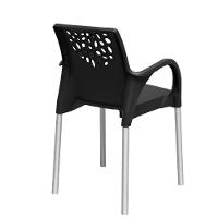 Poltrona De Plástico Deluxe Preto Fosco - 2