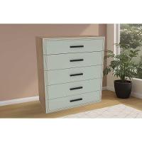 Cômoda Casal Valência C- 5 Gavetas Branco-verde - Politorno - 2