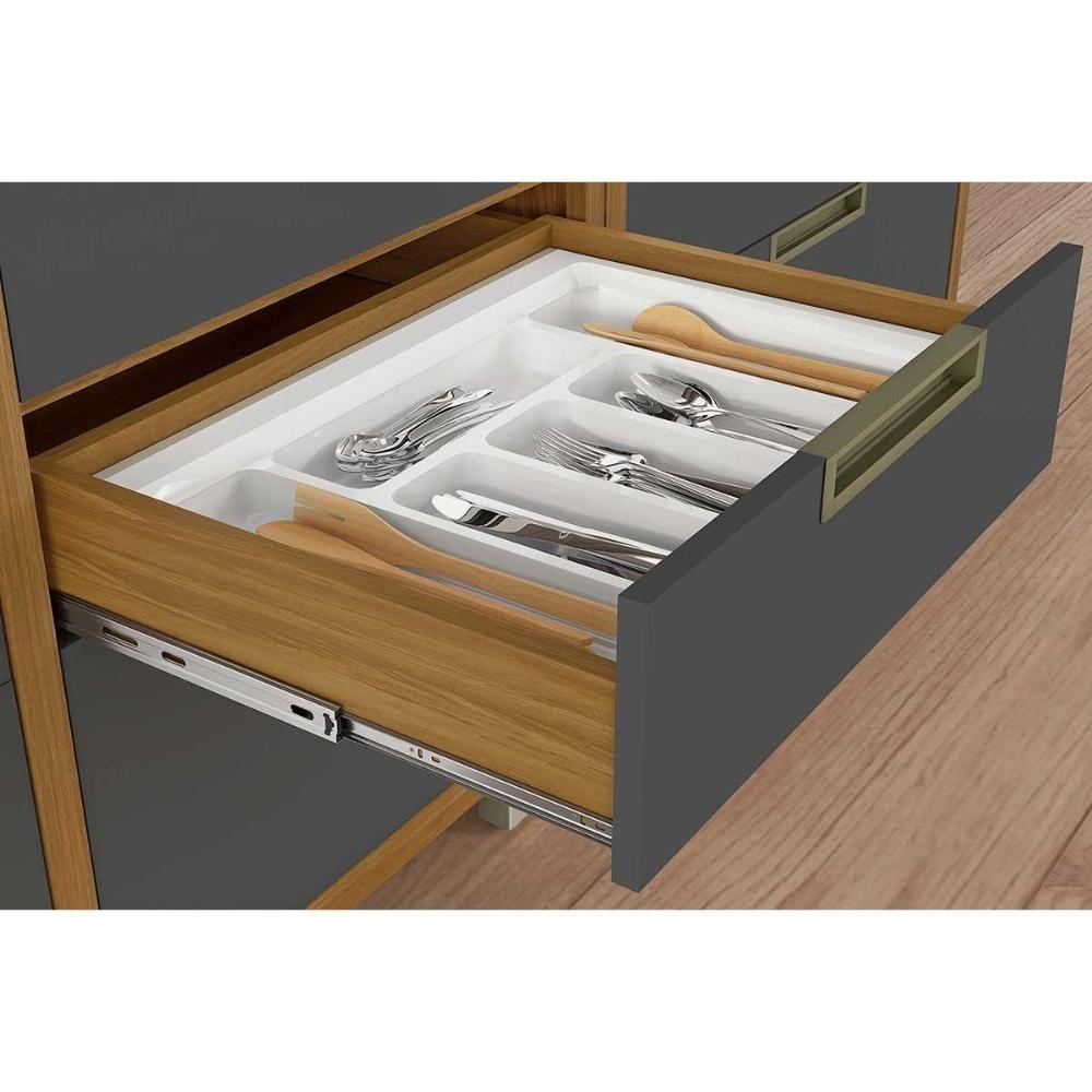 Cozinha Modulada Nesher Imperatriz 9 Peças (3aéreos+4balcões+1torrequente+1ilha) C9p62 Freijo-off White-nesher - 10