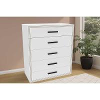 Cômoda Casal Valência C- 5 Gavetas Branco - Politorno - 1