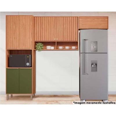 Cozinha Modulada Mgm Divina 3 Peças (2aéreos+1paneleiro) Cz045 Freijo-verde-mgm