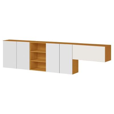 Cozinha Modulada Armario Aereo 3 Pecas Cinamomo Branco Armoveis Cinamomo Branco