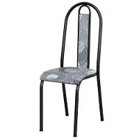 Cadeira Tubular America 058 Cromo Preto Assento Pará Artef Pará - 1