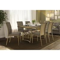 Cadeira Sala De Jantar Wave 1754 Kit 2 Un Dourado-linho Bamboo-courano Bamboo-noce - Carraro - 3