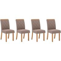 Kit 4 Cadeiras De Cozinha Vita 4 Uni Nature-suede Light Bege - Henn - 1