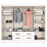 Guarda Roupa Casal Porto 8 Portas Branco - Móveis Leão - 2