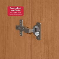 Guarda Roupa Casal 6 Portas Easy Slim Amendoa Clean/off White - 7