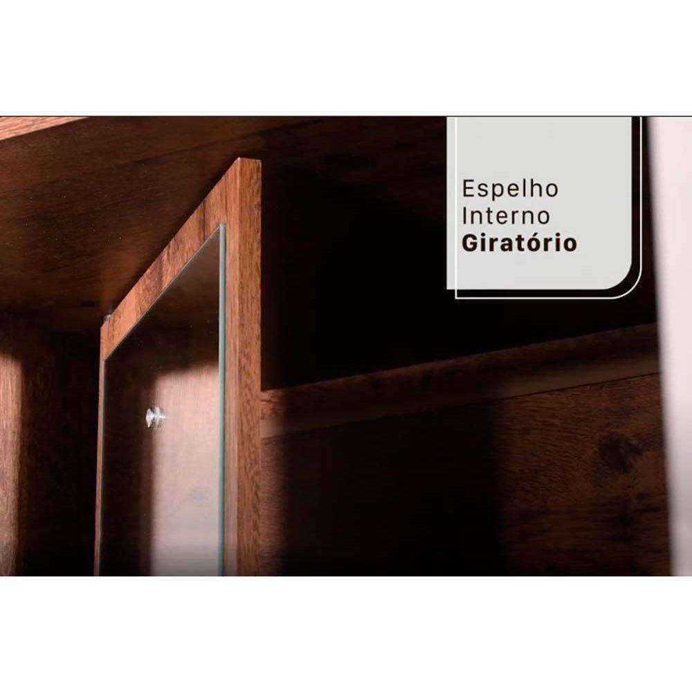 Guarda Roupa Casal 6 Portas (2 C- Espelho) E 3 Gavetas Clara Cinamomo-off White - Panan - 6