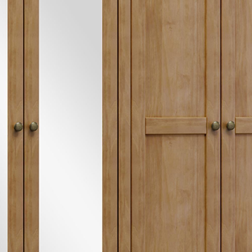 Guarda Roupa Casal 12 Portas Com Espelho E Maleiro Mazzaro F06 Freijó - Lyam Decor - 2