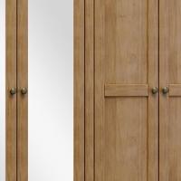 Guarda Roupa Casal 12 Portas Com Espelho E Maleiro Mazzaro F06 Freijó - Lyam Decor - 2