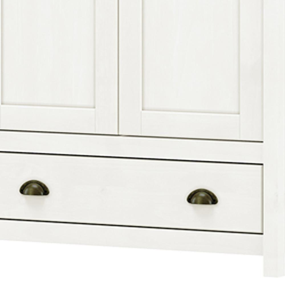 Guarda Roupa Casal 12 Portas Com Espelho E Maleiro Mazzaro F06 Branco Freijó - Lyam Decor - 6