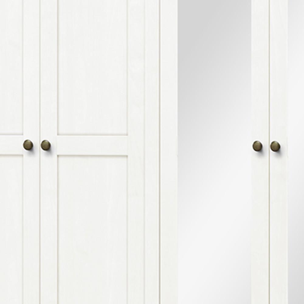 Guarda Roupa Casal 12 Portas Com Espelho E Maleiro Mazzaro F06 Branco Freijó - Lyam Decor - 7
