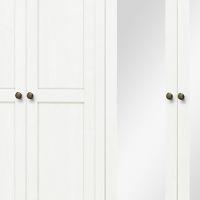 Guarda Roupa Casal 12 Portas Com Espelho E Maleiro Mazzaro F06 Branco Freijó - Lyam Decor - 7