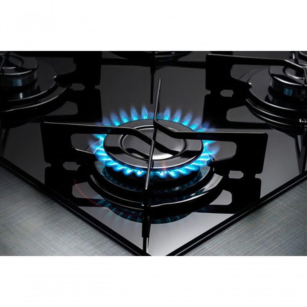 Fogão Cooktop Fischer 4 Queimadores Fit Line Gás Mesa Vidro 26342-57175 Preto Bivolt - 3