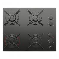 Fogão Cooktop Fischer 4 Queimadores Fit Line Gás Mesa Vidro 26342-57175 Preto Bivolt - 1