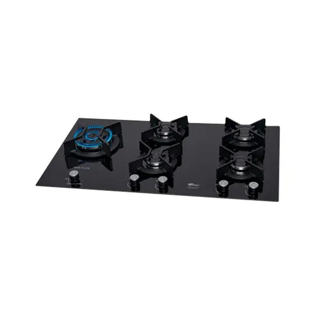 Fogão Cooktop Fischer 5 Queimadores TC Infinity Duo Mesa Vidro Preto Bivolt - 1