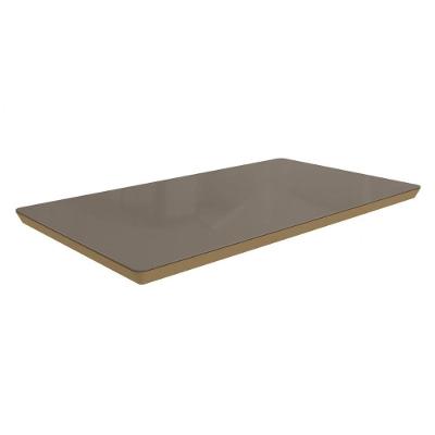 Tampo Mesa Sala De Jantar Vidro Madeirado C- Vidro Ta66 Retangular 160x90cm Freijó-bronze - Kappesberg