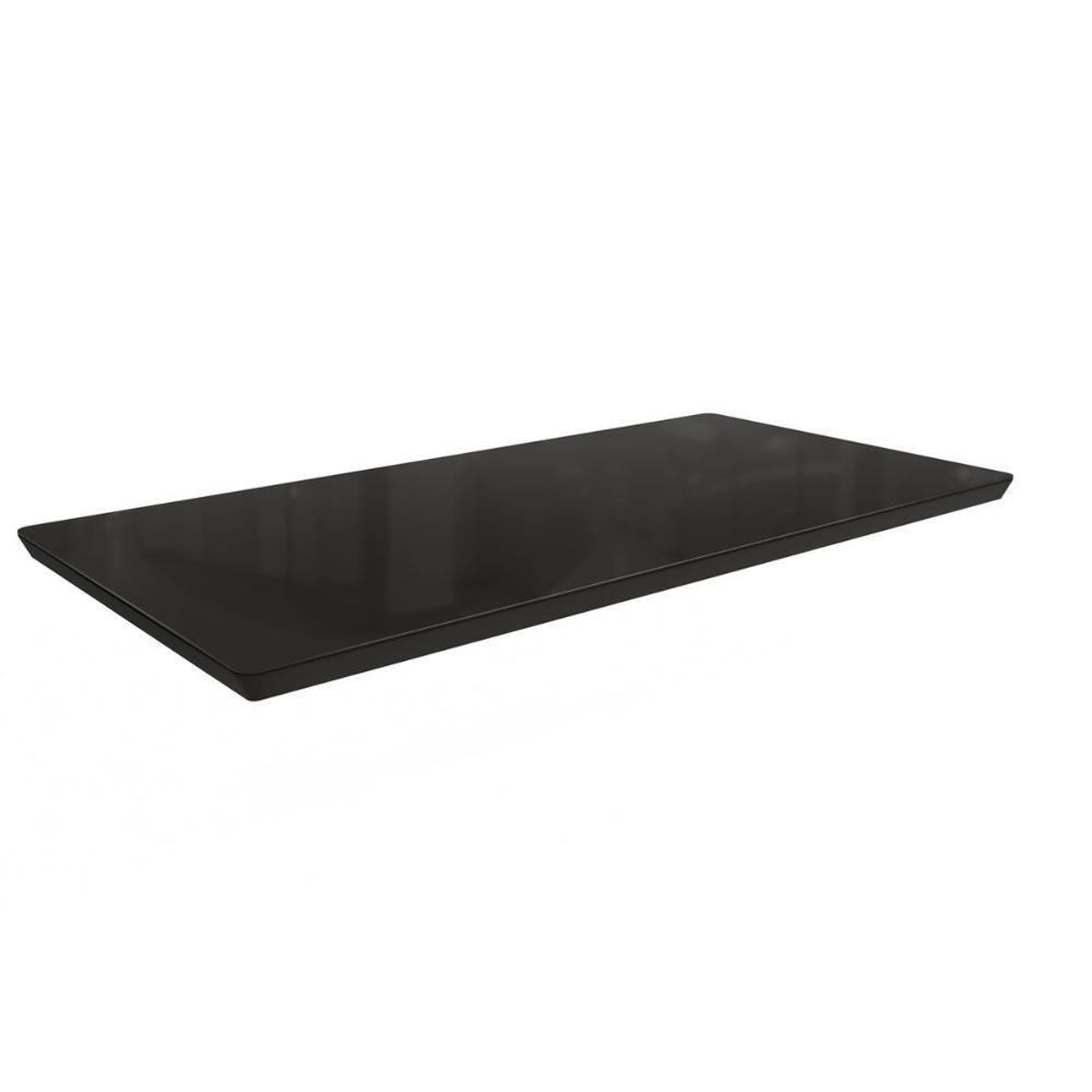 Tampo Mesa Sala De Jantar Vidro C- Vidro Ta67 Premium Retangular 200x100cm Preto-preto - Kappesberg - 1