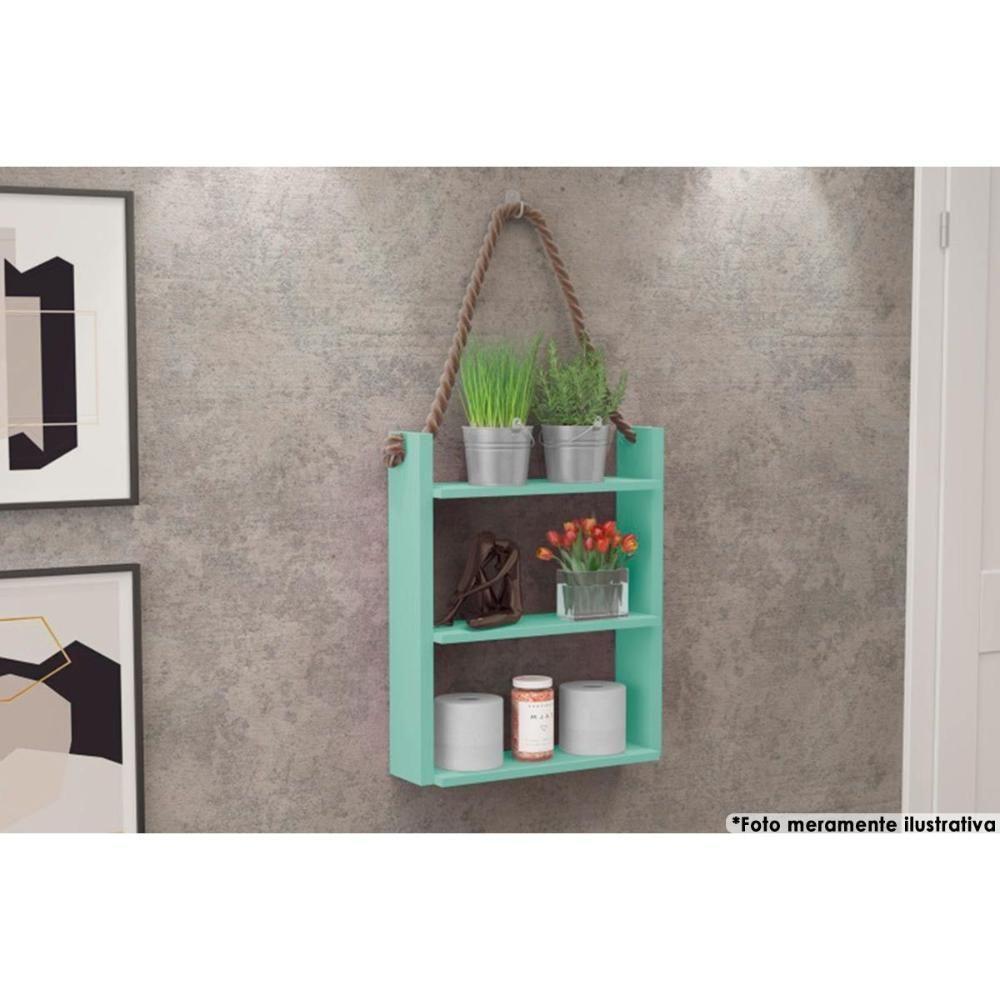 Prateleira Decorativa Sala Estar Am 3119 Rustico - Movelbento - 8