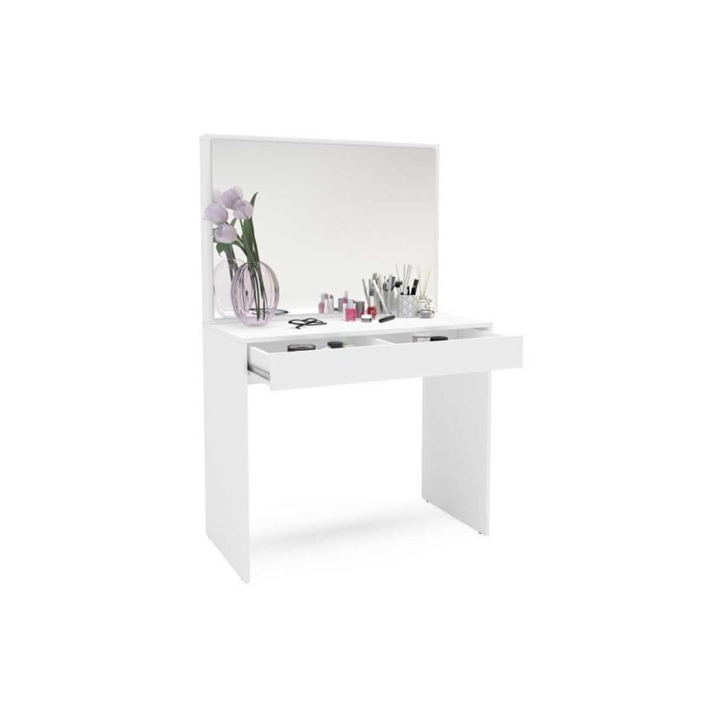 Penteadeira Infantil Virginia C- Espelho E 1 Gaveta Branco - Politorno - 1