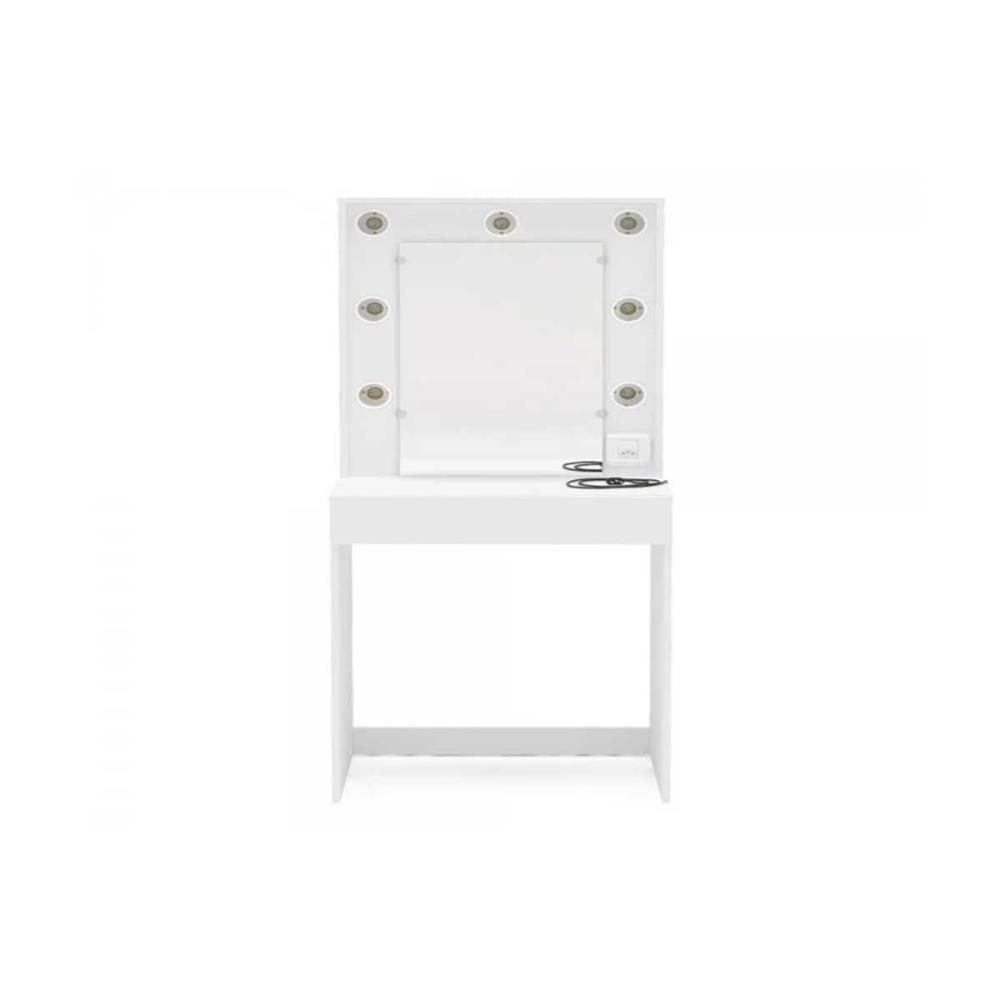 Penteadeira Lavinia C- Espelho E 1 Gaveta Branco - Politorno - 6