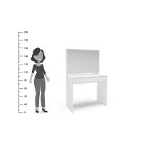 Penteadeira Virginia C- Espelho E 1 Gaveta Branco - Politorno