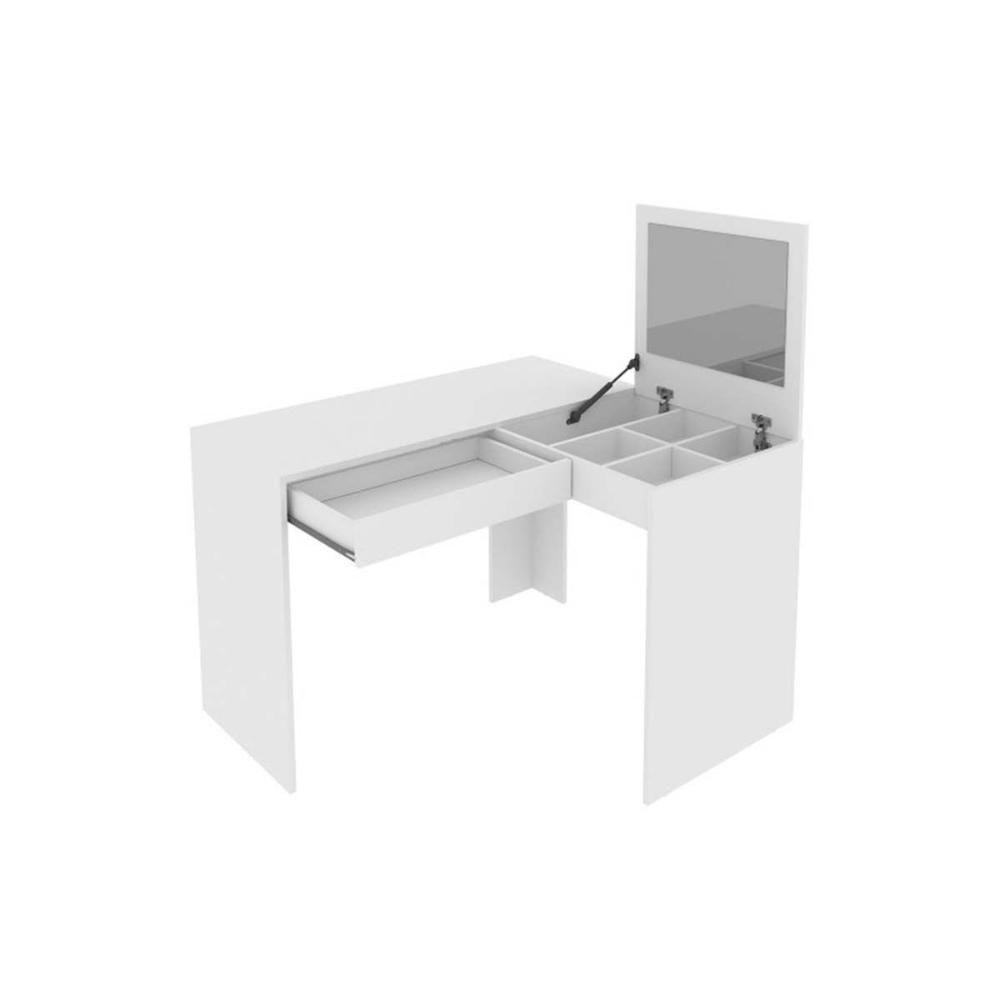 Penteadeira Pe-2020 C- 1 Gaveta E 1 Espelho Branco - Tecno Mobili - 1