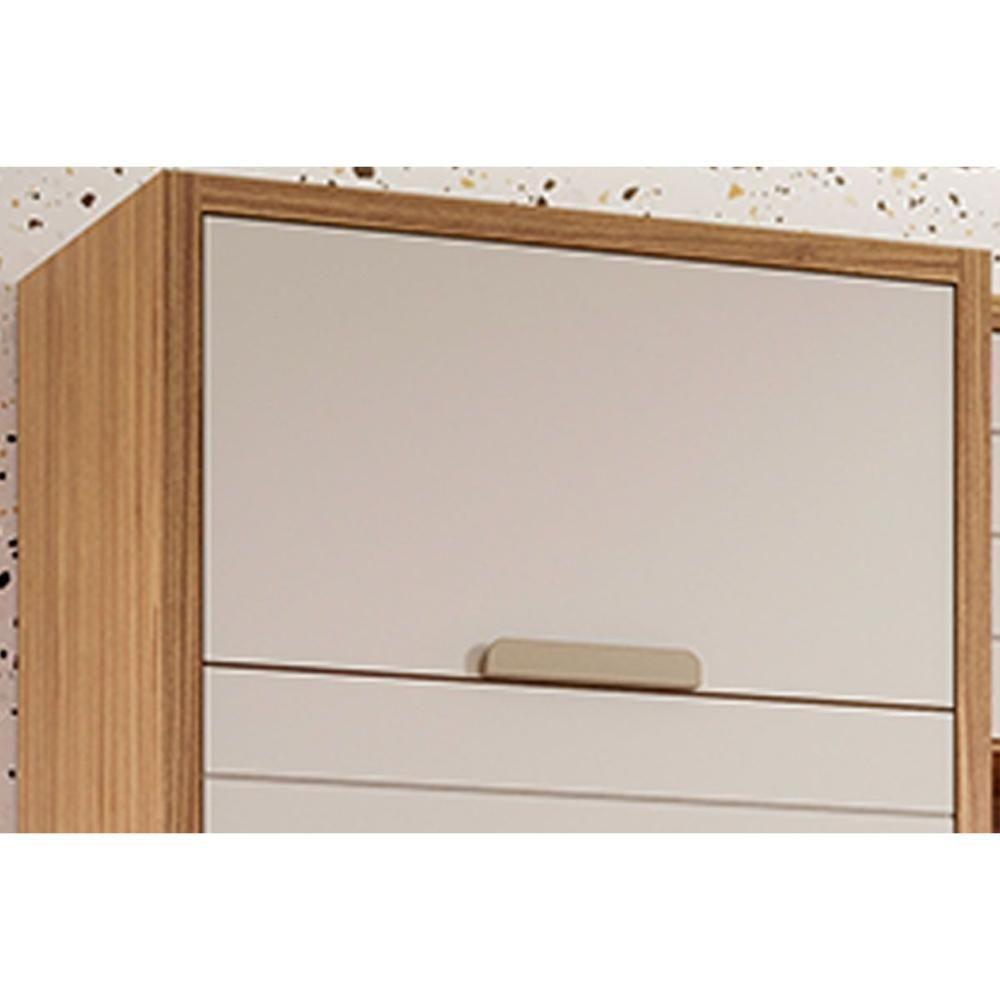 Módulo Cozinha Mgm Eloise 5 Peças (2aéreos+2balcões+1torrequente) C5p178 Freijo-off White-mgm - 9