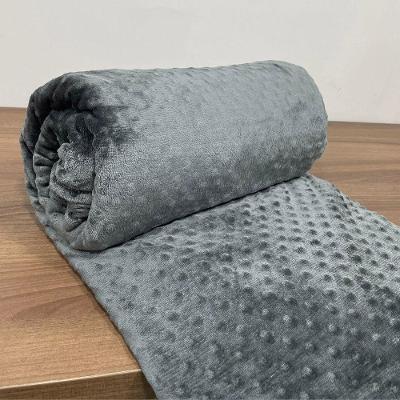 Manta Cobertor Microfibra Phoa Queen - Cinza - 100% Poliéster