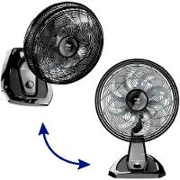 Vent 50cm Wap Flow Turbo 2 Em 1 - Fw009219 Preto-cinza 220 Volts - 2