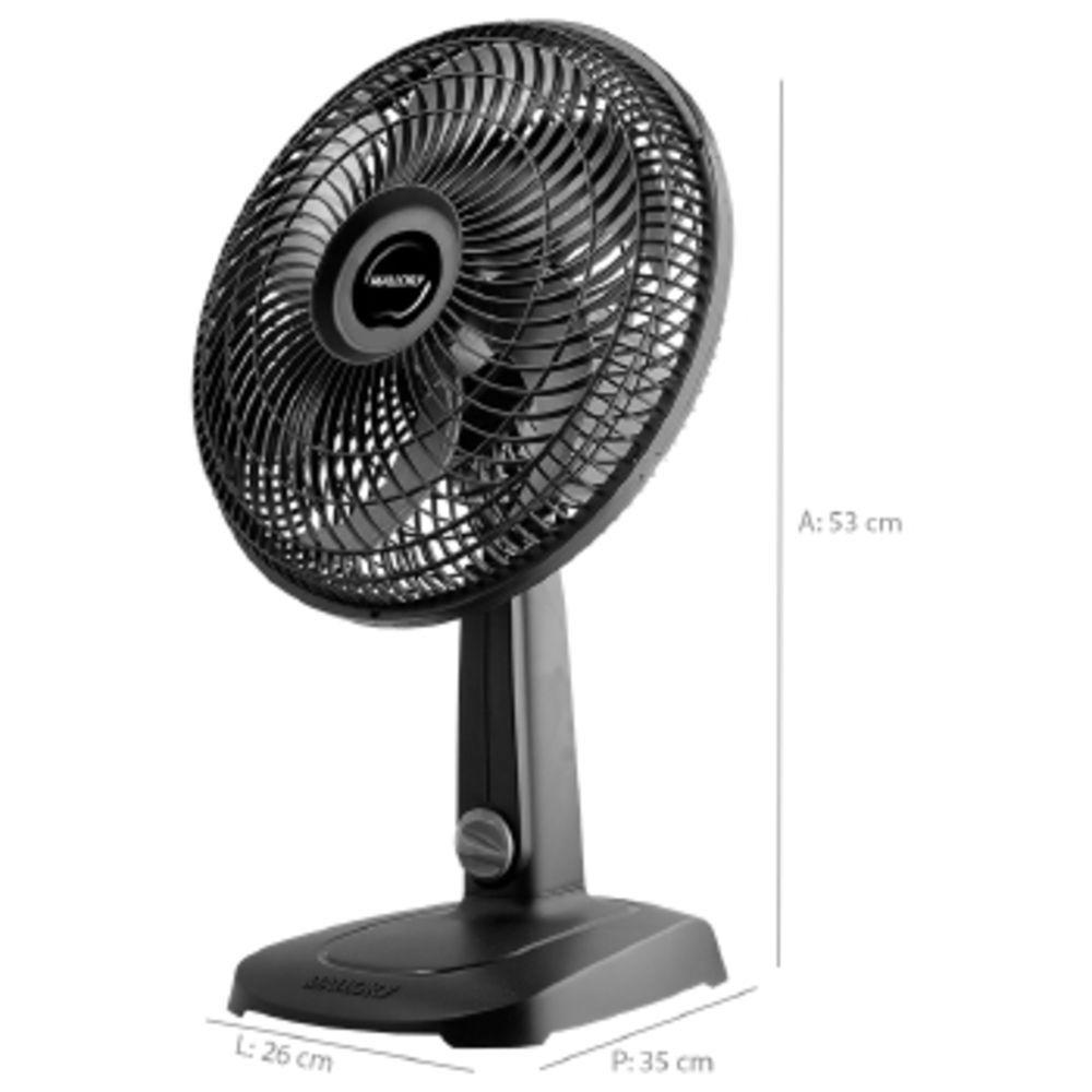 Vent 30cm Mallory Turbo Compact - B94401862 Preto-grafite 220 Volts - 4