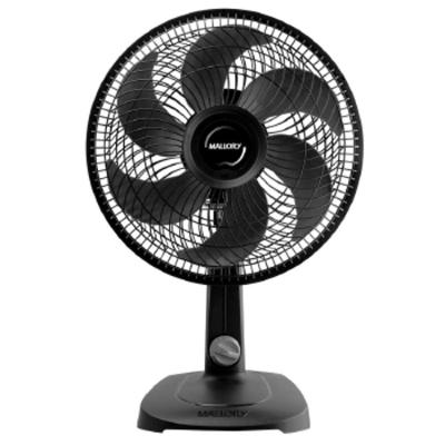 Ventilador de Mesa Mallory 42W 30cm 6 Pás 3 Velocidades Preto-grafite 220V