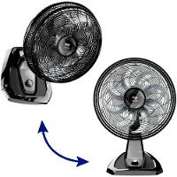 Vent 50cm Wap Flow Turbo 2 Em 1 - Fw009218 Preto-cinza 110 Volts - 2