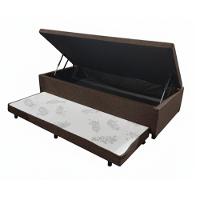 Base Box Baú Com Cama Auxiliar Prince Tabaco - 3