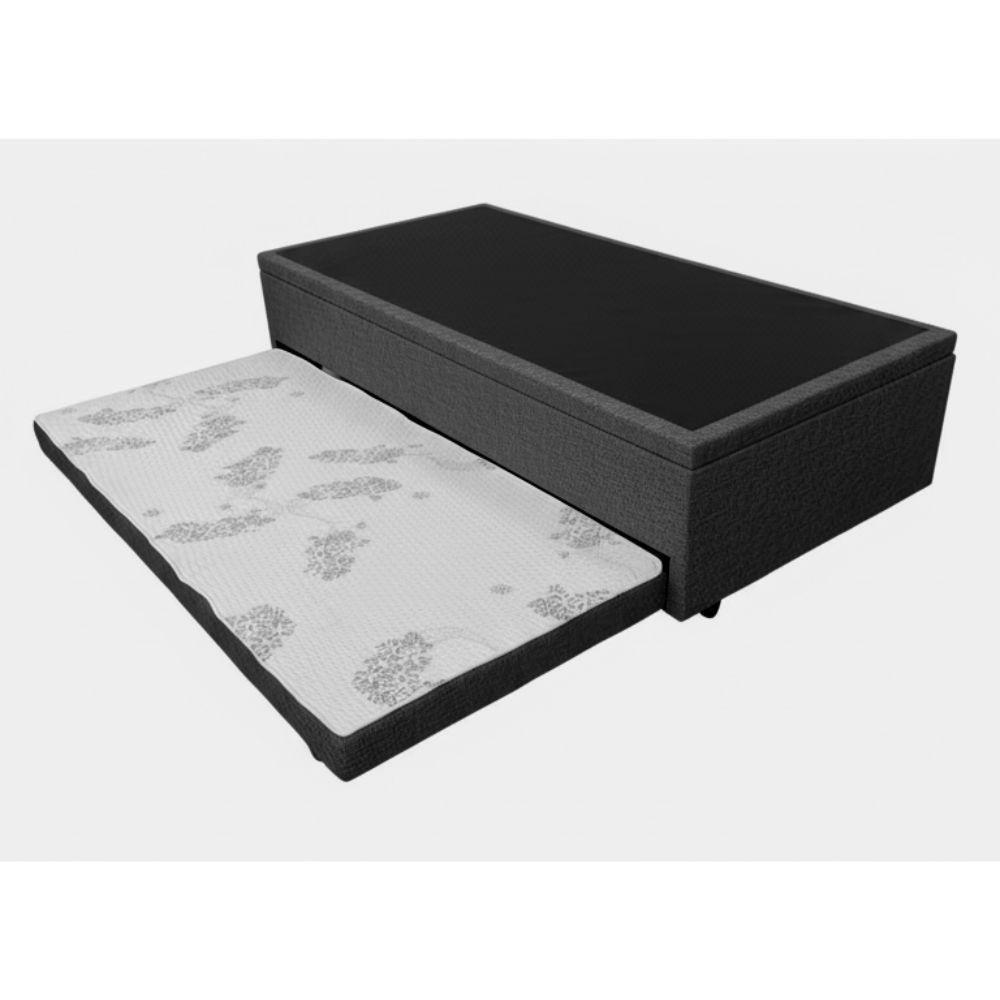 Base Box Baú Com Cama Auxiliar Prince Grafite - 2