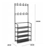Estante Porta Brinquedos Sapateira Organizadora Sapatos Multiuso Arara Modular Quarto Guarda Roupa 4 Prateleiras Cabidei - 8