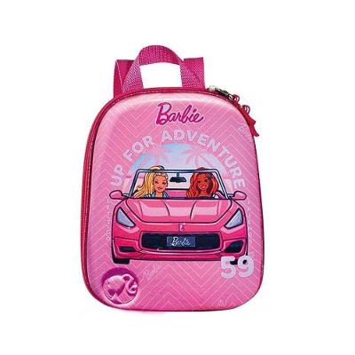 Mochila Escolar Infantil Barbie Conversível Rosa Tamanho P
