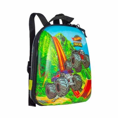 Mochila Escolar Infantil Hot Wheels Monster Trucks Tamanho P