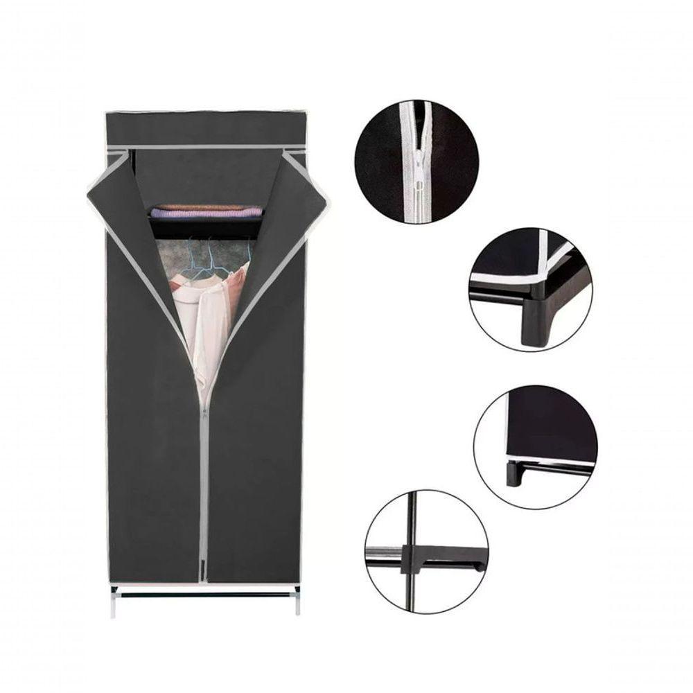 Guarda Roupa Portatil 8 Kg Tnt, Ferro E Plastico 53 Cm X 44 - 6