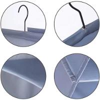 Cabideiro Organizador 3 Prateleiras Sapateeira Vertical Guarda Roupa Closet Divisorias Armario Edredom Multiuso Dobravel - 5